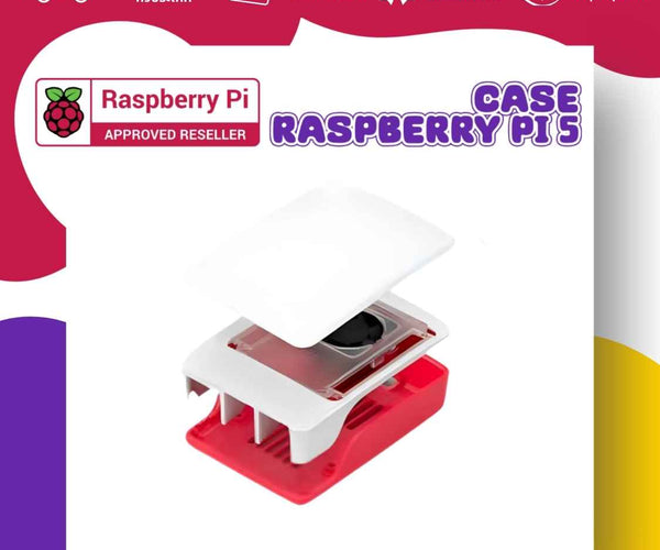 Official Raspberry Pi 5 Case (Red-White)