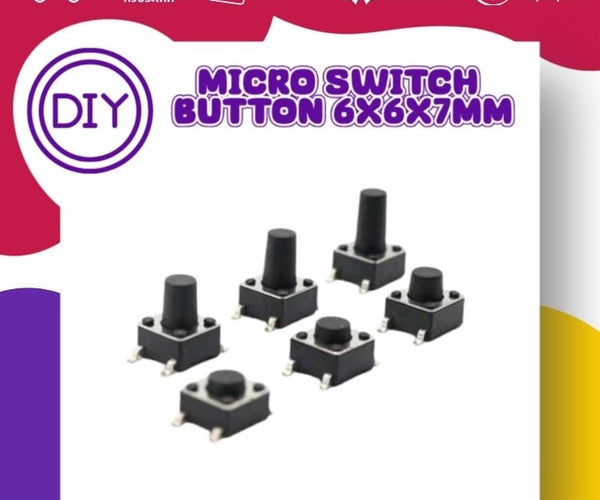 Micro Switch Button 6x6x7mm
