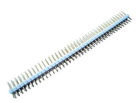 Pin Header 2x40 Male 2.54mm White