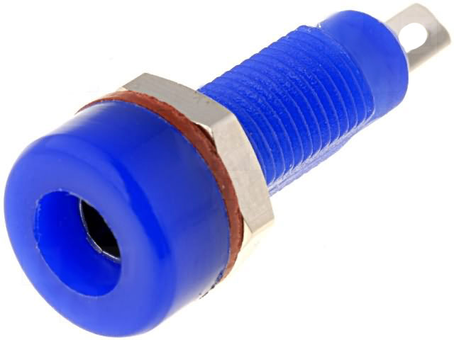 Banana Socket 4mm Blue