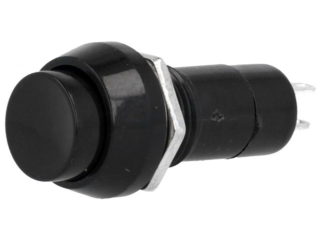 Push Button Monostable Black