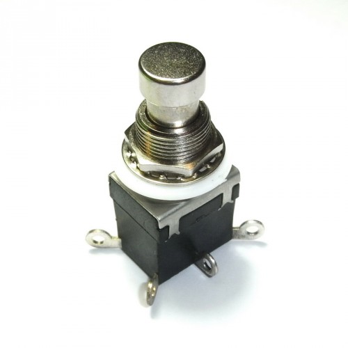 Stomp Switch DPDT Latching - with Solder Lugs