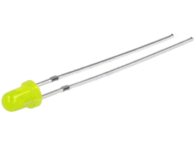 LED Diffused 3mm Κίτρινο