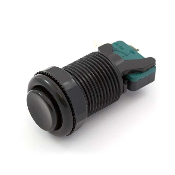 Arcade Push Button - Black 33mm