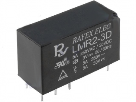 Relay 3V DPDT (5A/250VAC)
