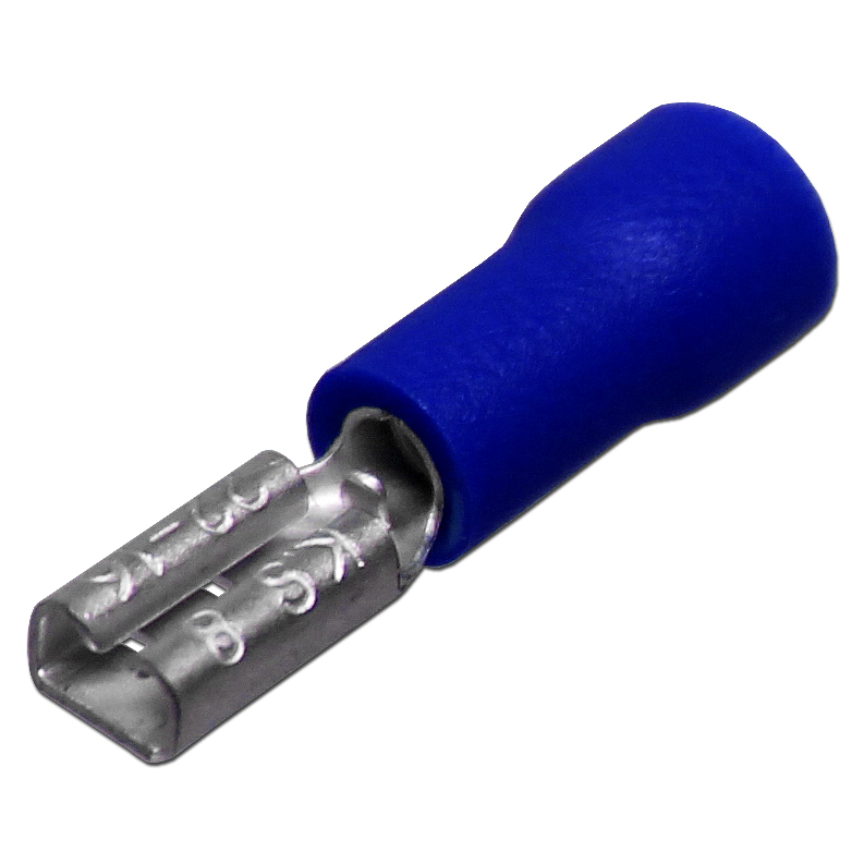 Ακροδέκτης Flat 4.8mm Female Blue (bag of 100)
