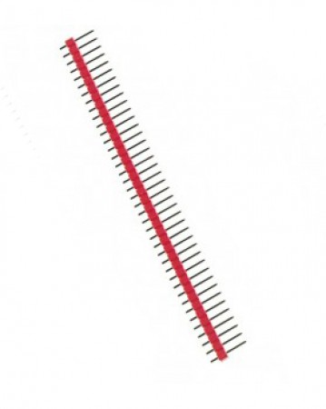 Pin Header 1x40 Male 2.54 mm Red