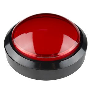 Big Dome Push Button - Red 100mm