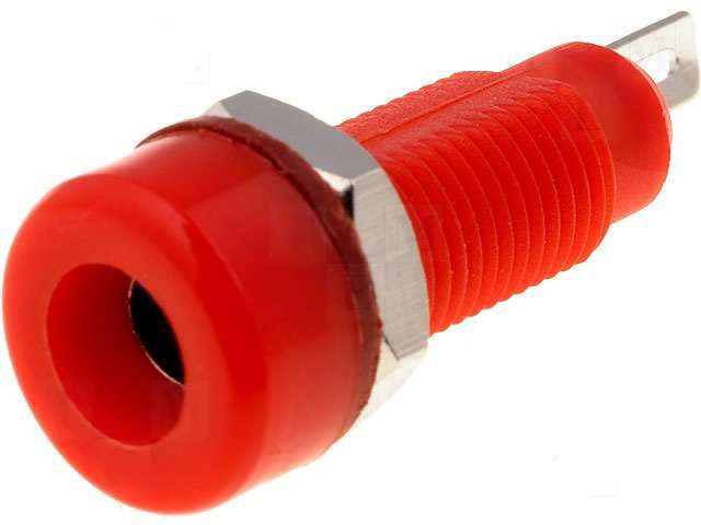 Banana Socket 4mm Red