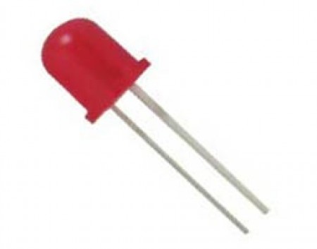 LED Diffused 10mm Κόκκινο