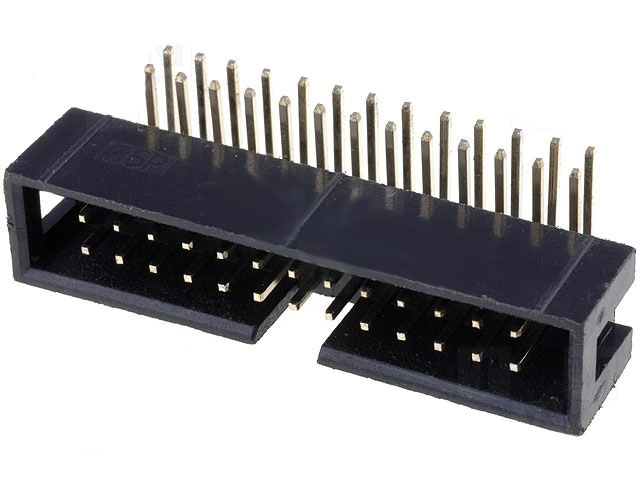 IDC Connector 2x13 Pin Male Angle