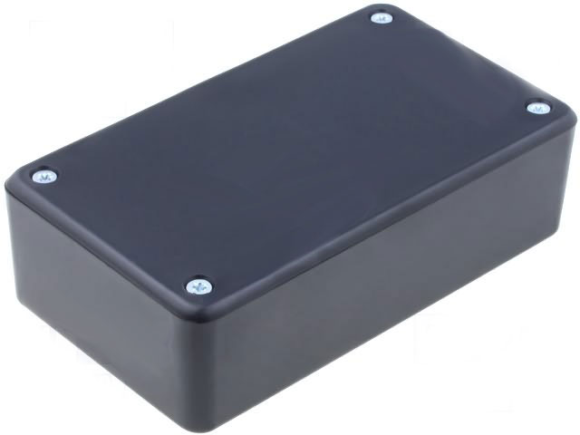 Κουτί Κατασκευών 124x71x38mm Μαύρο