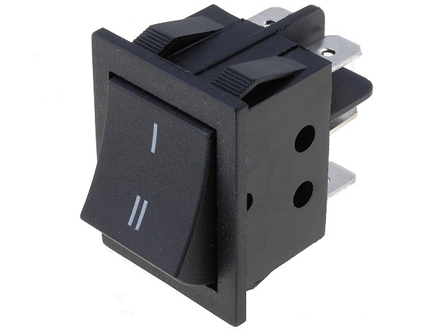 Rocker Switch DPDT On-On (15A/250VAC)