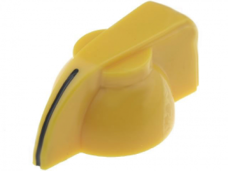 Chicken Head Knob Yellow - 14x20mm
