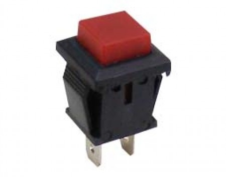 Push Button Τετράγωνο 11x13 Κόκκινο