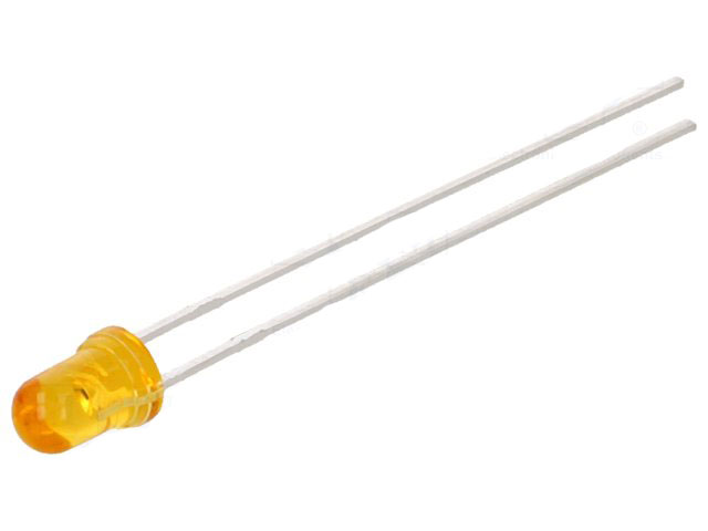LED Diffused 3mm Πορτοκαλί