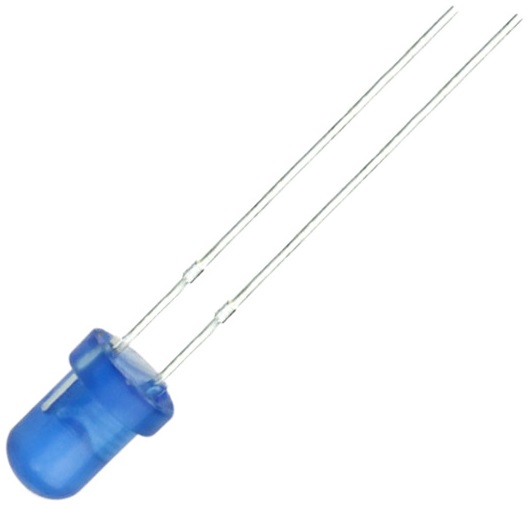 LED Diffused 3mm Μπλέ