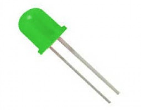 LED Diffused 10mm Πράσινο