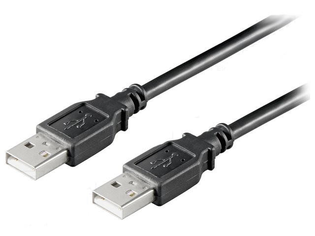 Καλώδιο USB 2.0 A Αρσενικό σε A Αρσενικό 1.8m Μαύρο