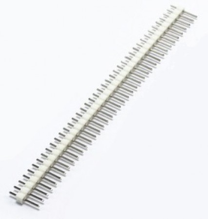Pin Header 1x40 Male 2.54 mm White