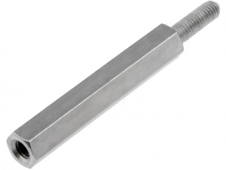 Αποστάτης M3 Brass M/F L30mm - Thread 10mm