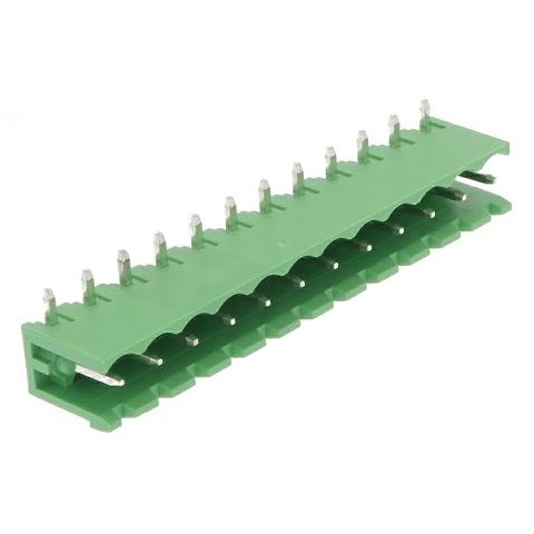 Κλέμα PCB 12 Pins Αρσενική Γωνία (P5.08)