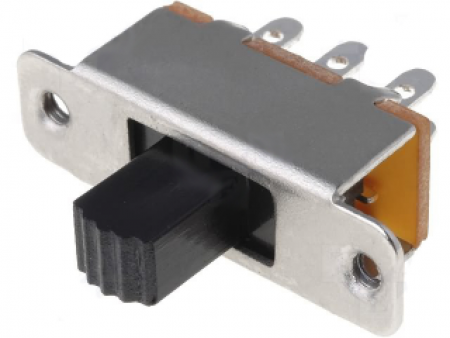 Διακόπτης Συρόμενος DPDT On-On (0.5A/250VAC)