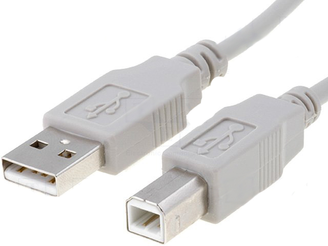 Καλώδιο USB 2.0 A σε B 0.5m Γκρί