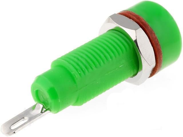 Banana Socket 4mm Green