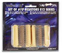 Assortiment de 610 résistances 1/4 W