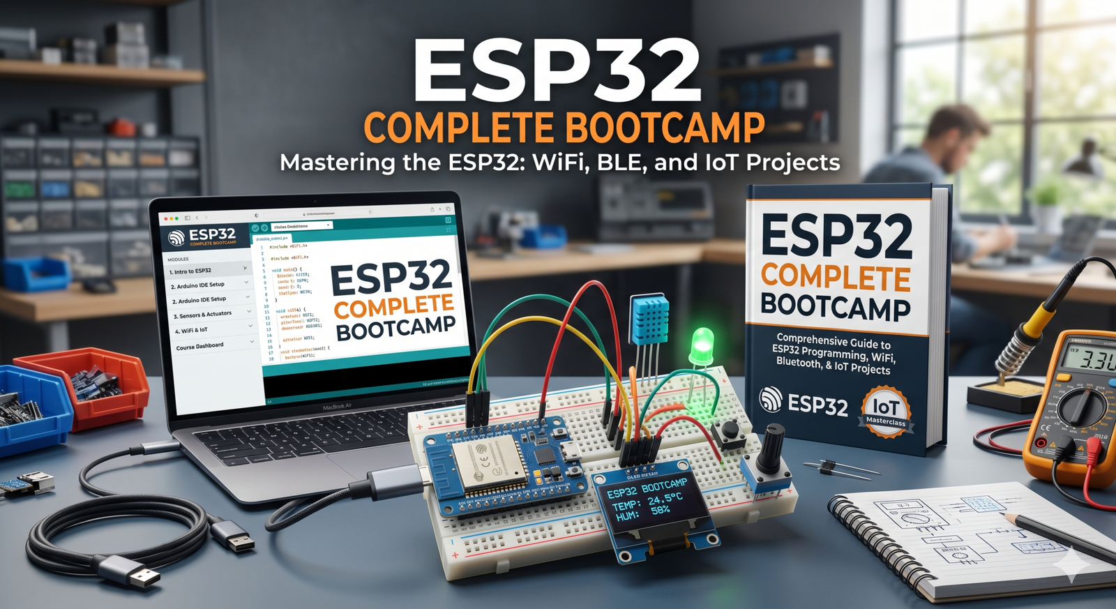 ESP32 Complete Bootcamp - iotwebplanet.com