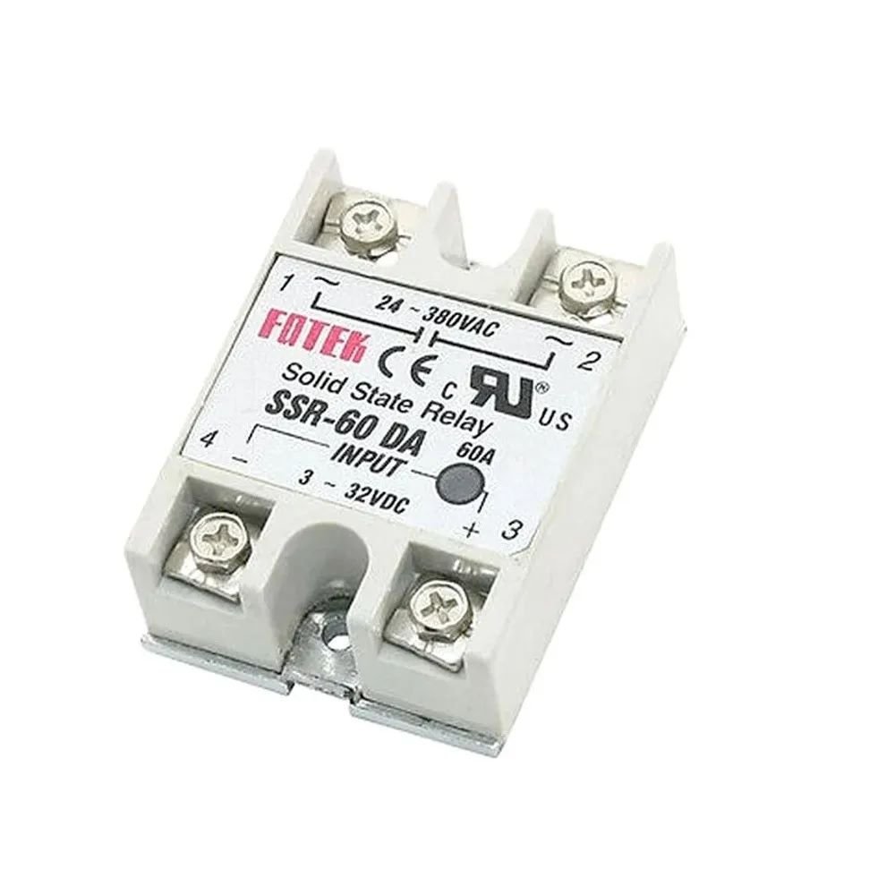 DC To AC SSR-60DA Solid State Relay Module 3-32 VDC /24-380VAC 60A