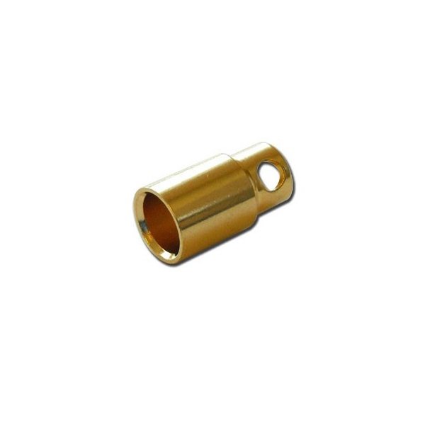 8mm Gold Plated Bullet Connector Male-Female Pair