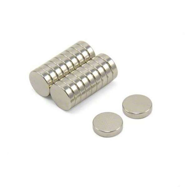 Magnets Nickel Coated Round 10mm X 2mm