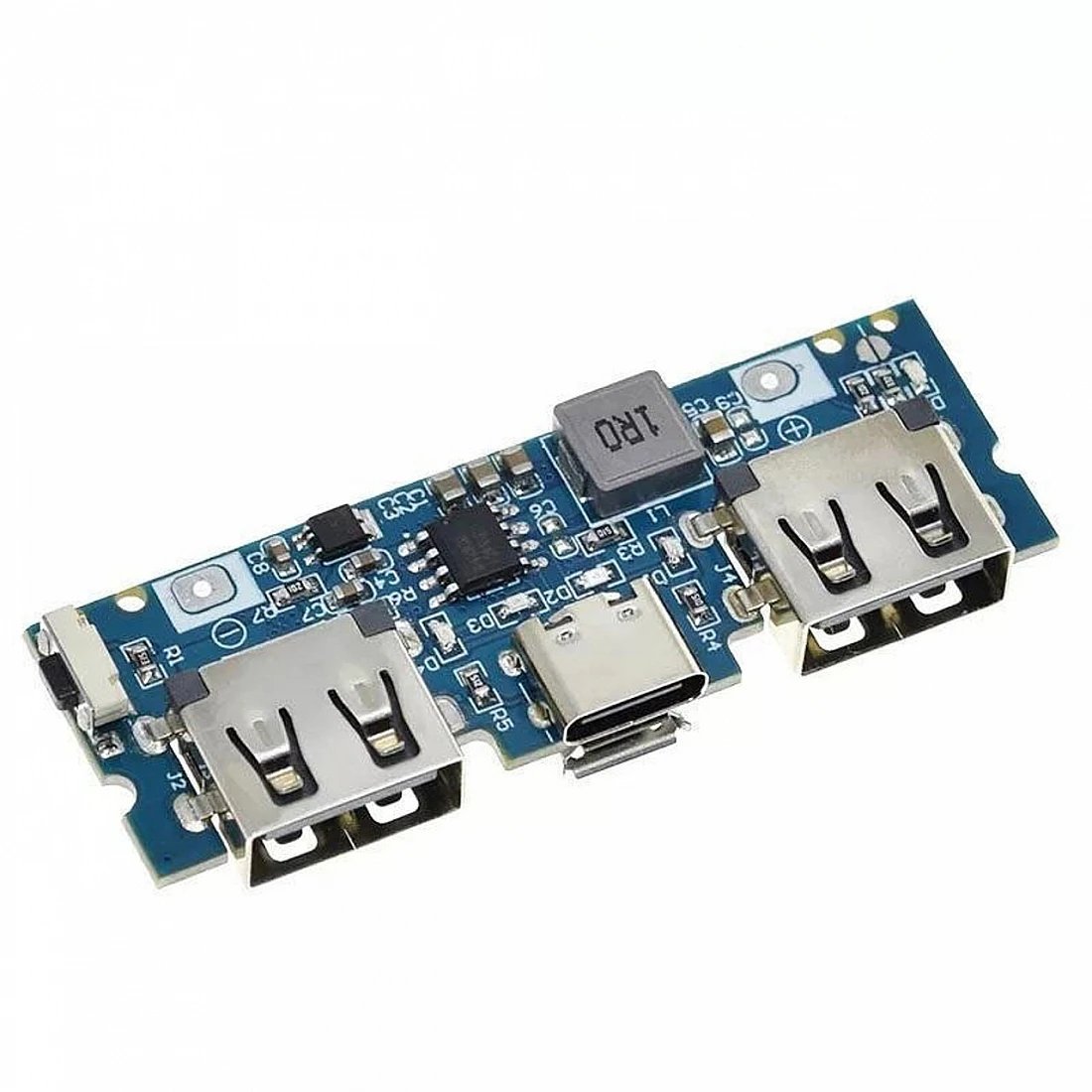 Dual USB 5V 2.4A Power Bank For Lithium Battery With Type-C & Micro USB - iotwebplanet.com