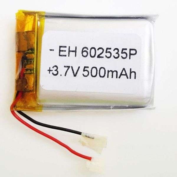 3.7V 500mAH Lipo Battery - iotwebplanet.com