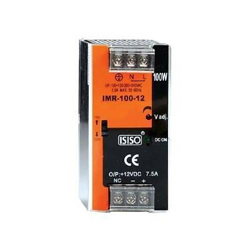 IMR-100-12 - 100W 12VDC 8.3A Ray Montajlı Kapalı Tip Mini Güç Kaynağı
