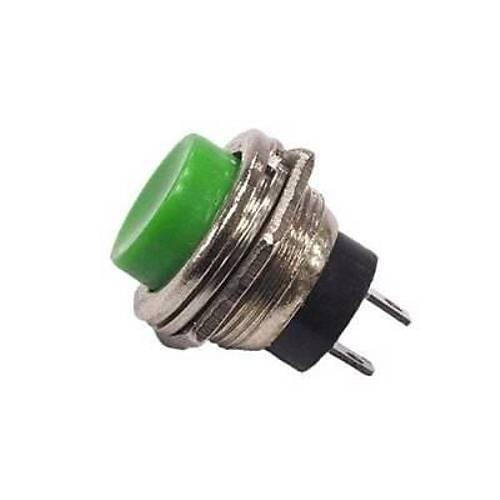 PBS26 16mm Push Buton - Yeşil
