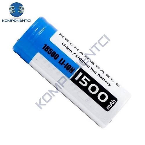 Orion 18500 3.7V 1500mAh Şarj Edilebilir Li-ion Pil