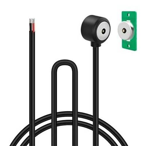 2-Pin 15mm 90C Kablolu PCB'li Pogo Pin Manyetik Konnektör Takımı