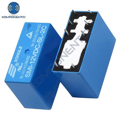 Songle SMI-12VDC-SL-2C 5A 12V 8 Pin Çift Kontak (HLS3)