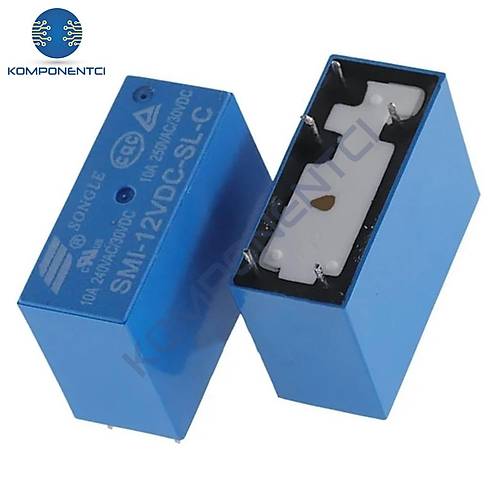 Songle SMI-12VDC-SL-C 10A 12V 5 Pin Tek Kontak Röle (HLS1)