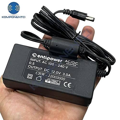 12V 3A AC-DC Adaptör Priz Tipi
