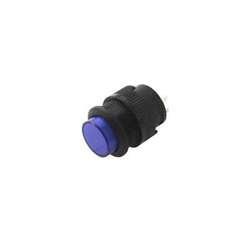 RL16-503A 16MM Plastik 2 Pin Anahtarlı Buton Mavi