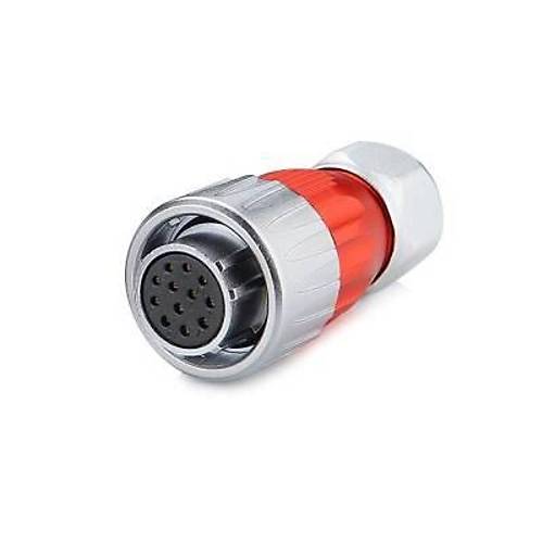 DH-20-J12PE-03-001 12-Pin Su Geçirmez Konnektör - Dişi