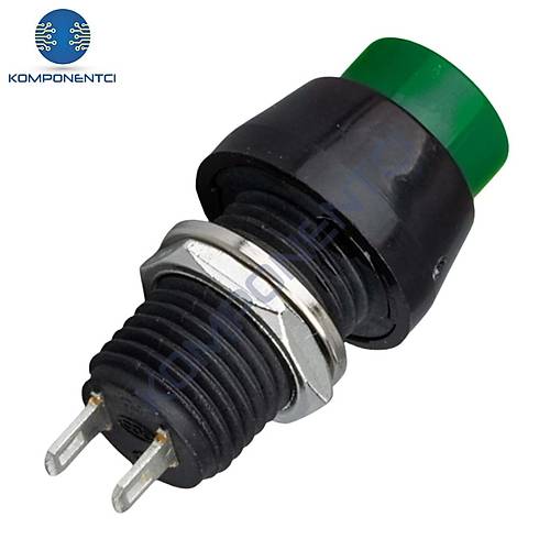 IC-191 Plastik Buton 10mm Yaylı DS-450 Yeşil