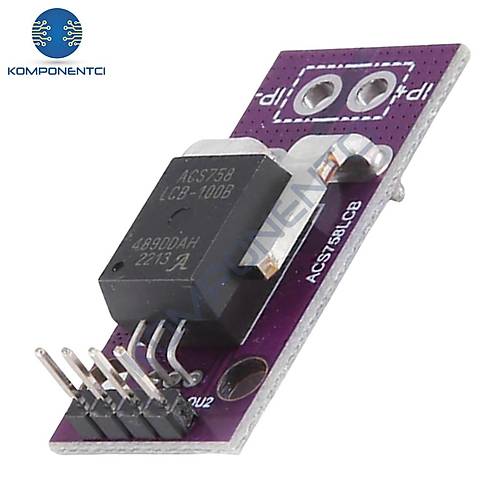 ACS758LCB 100A Lineer Hall Akım Sensörü Modülü