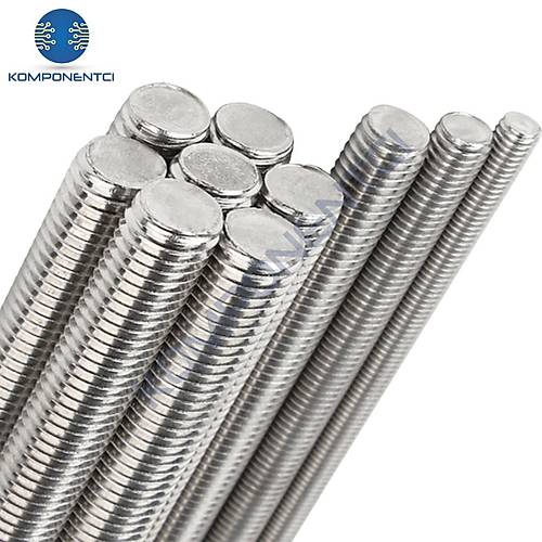 M5x1000mm Galvanizli Gijon Saplama (Tij) Rot Başsız Cıvata
