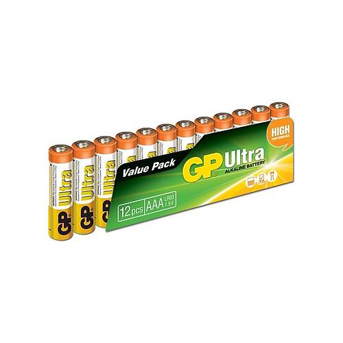 GP LR03 1.5V Ultra Alkalin AAA İnce Kalem Pil 12'li