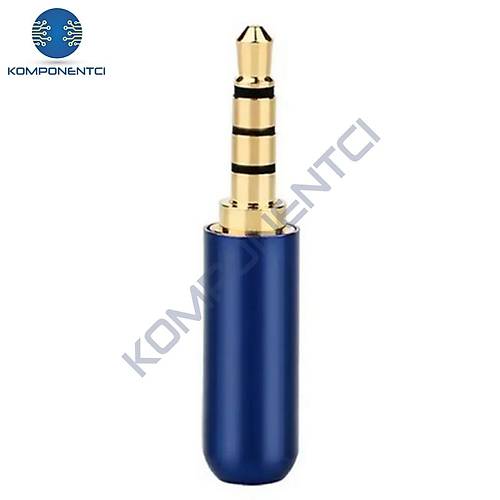 IC-261E 3.5mm Jak 4 Boğumlu Mavi